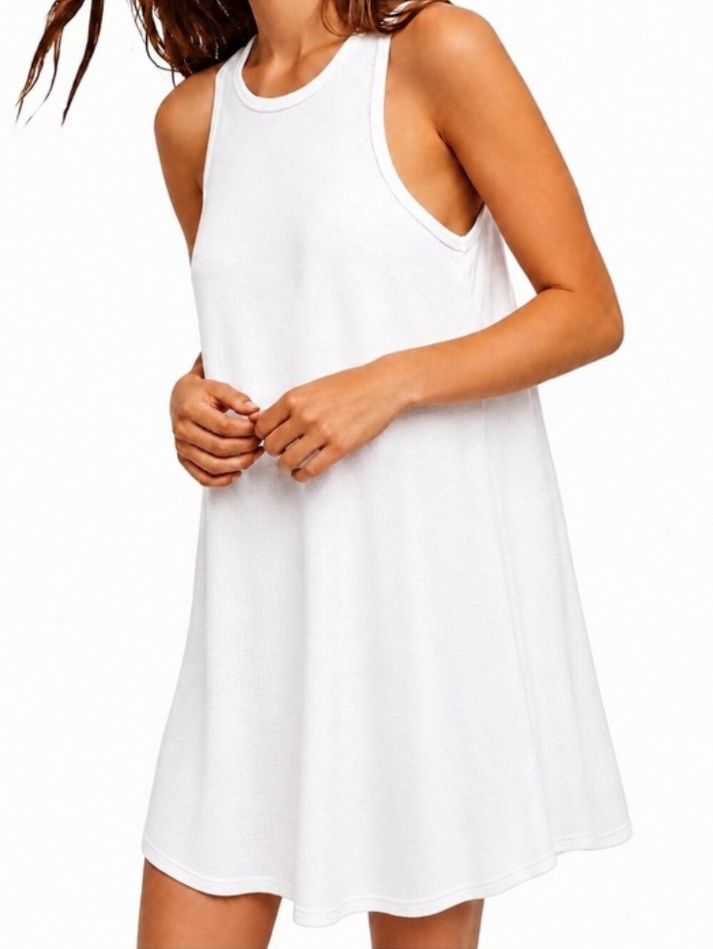 Free People Beach La Nite Mini Dress In White Size S